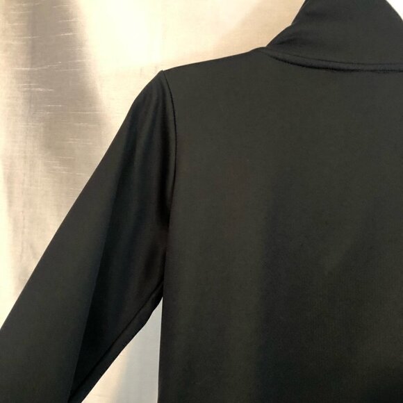 Bench Ladies Lg Polyester Jacket Black with Lime Green  Fleece Lined and Logo - Picture 12 of 16